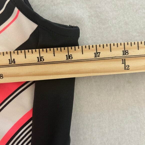 Tail Activewear Dress XS Golf Tennis UPF 50+ Diagonal Lines Mock Neck Zip/Pocket - Picture 7 of 8